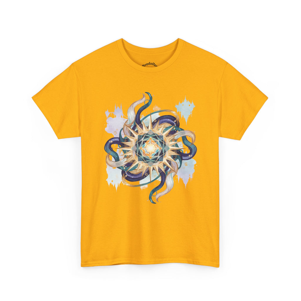Sunburst Octopus Graphic Tee — Nautical Mystic Sea Creature T-Shirt