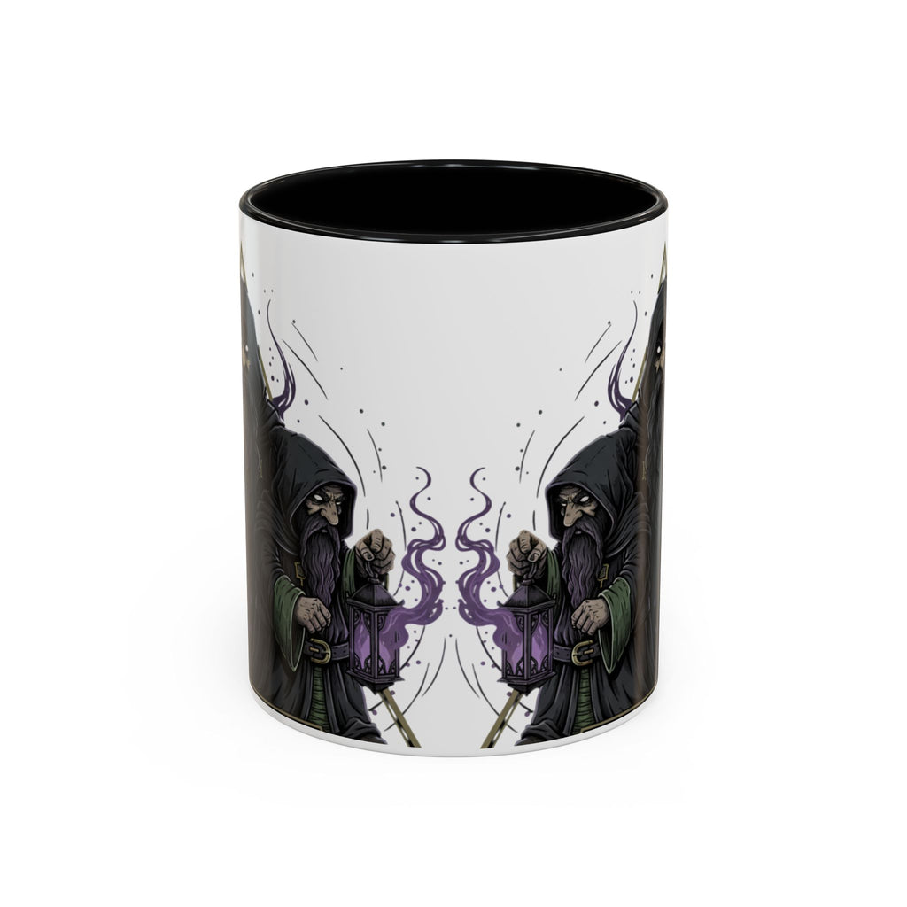 Grim Sorcerer Accent Coffee Mug – Witchy Wizard Magic 11/15oz