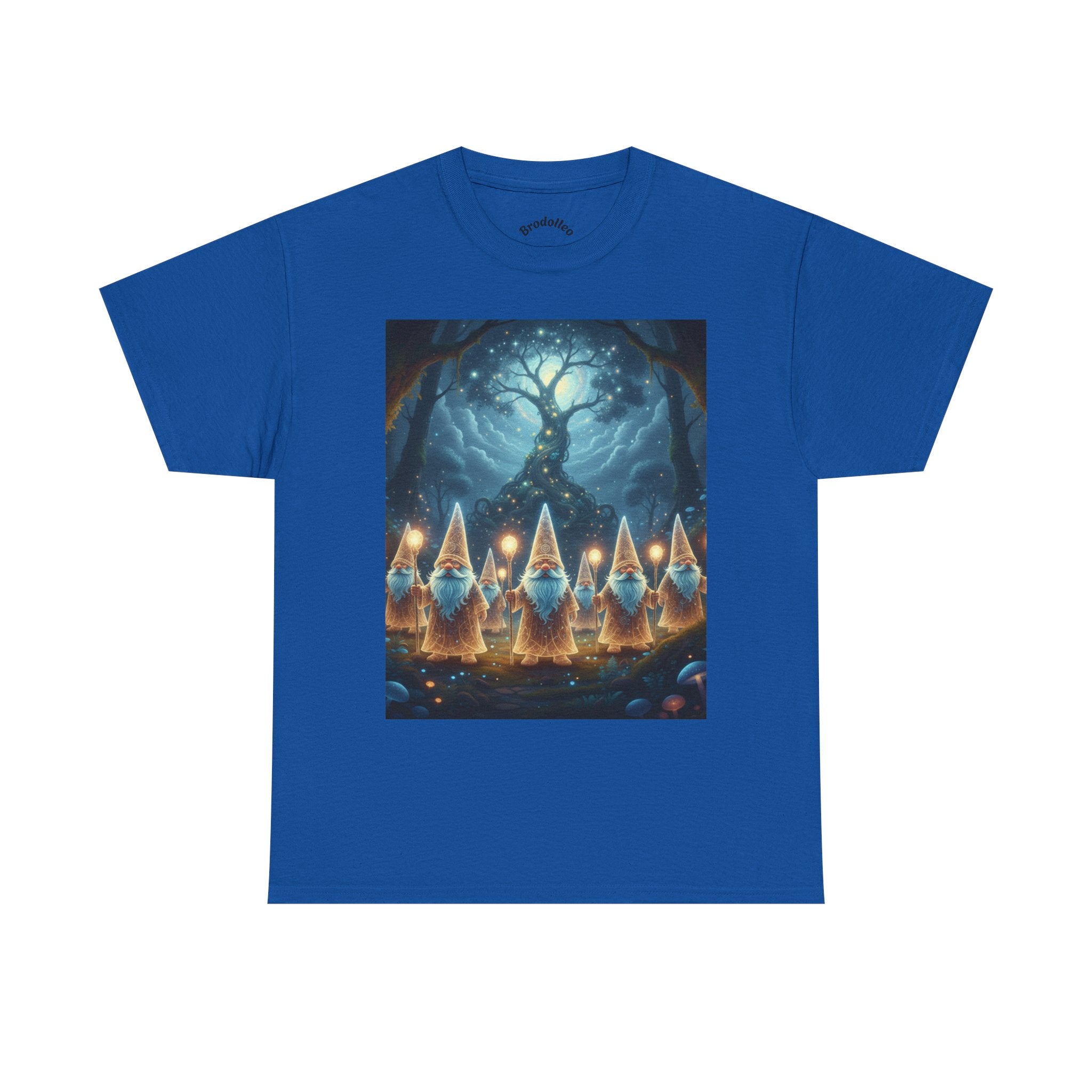 Gnome Lanterns Tee — Whimsical Forest Gnomes Nightlight T-Shirt
