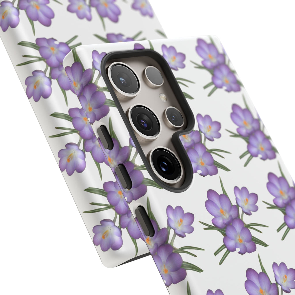 Tough Case — Purple Floral Phone Case