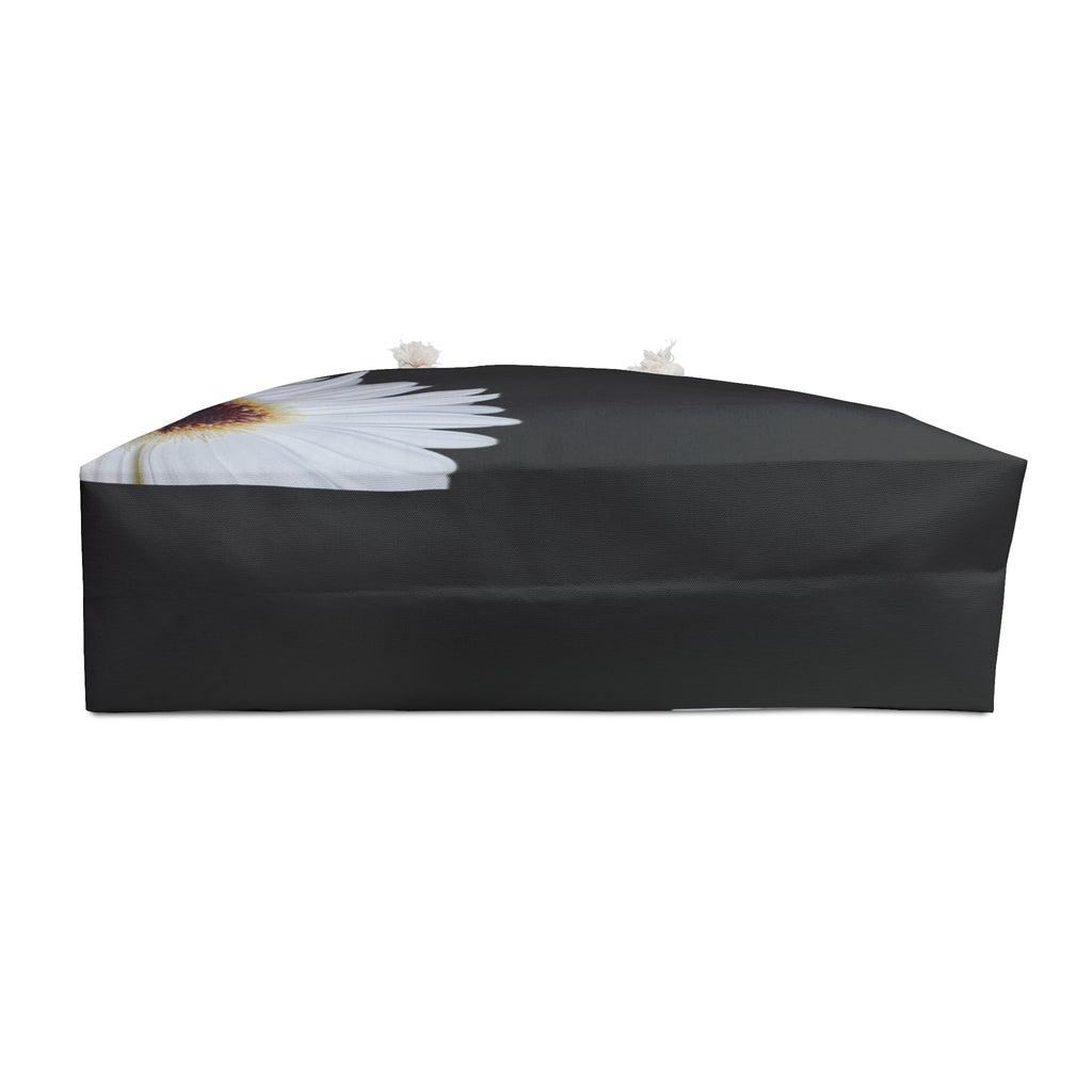 Daisy Black Weekender Bag – Floral Oversized Travel Tote