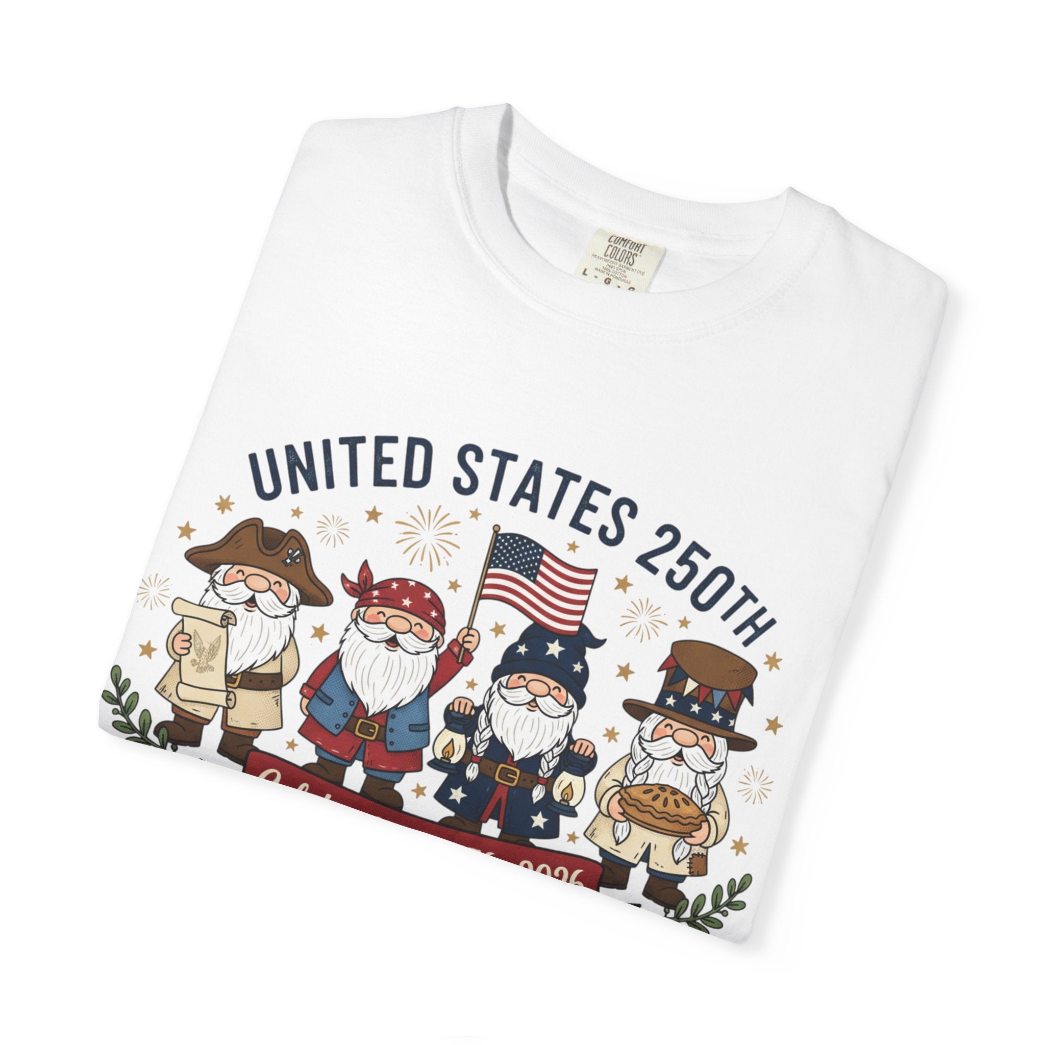 United States 250th Celebration T-shirt | Colonial Characters, 1776–2026
