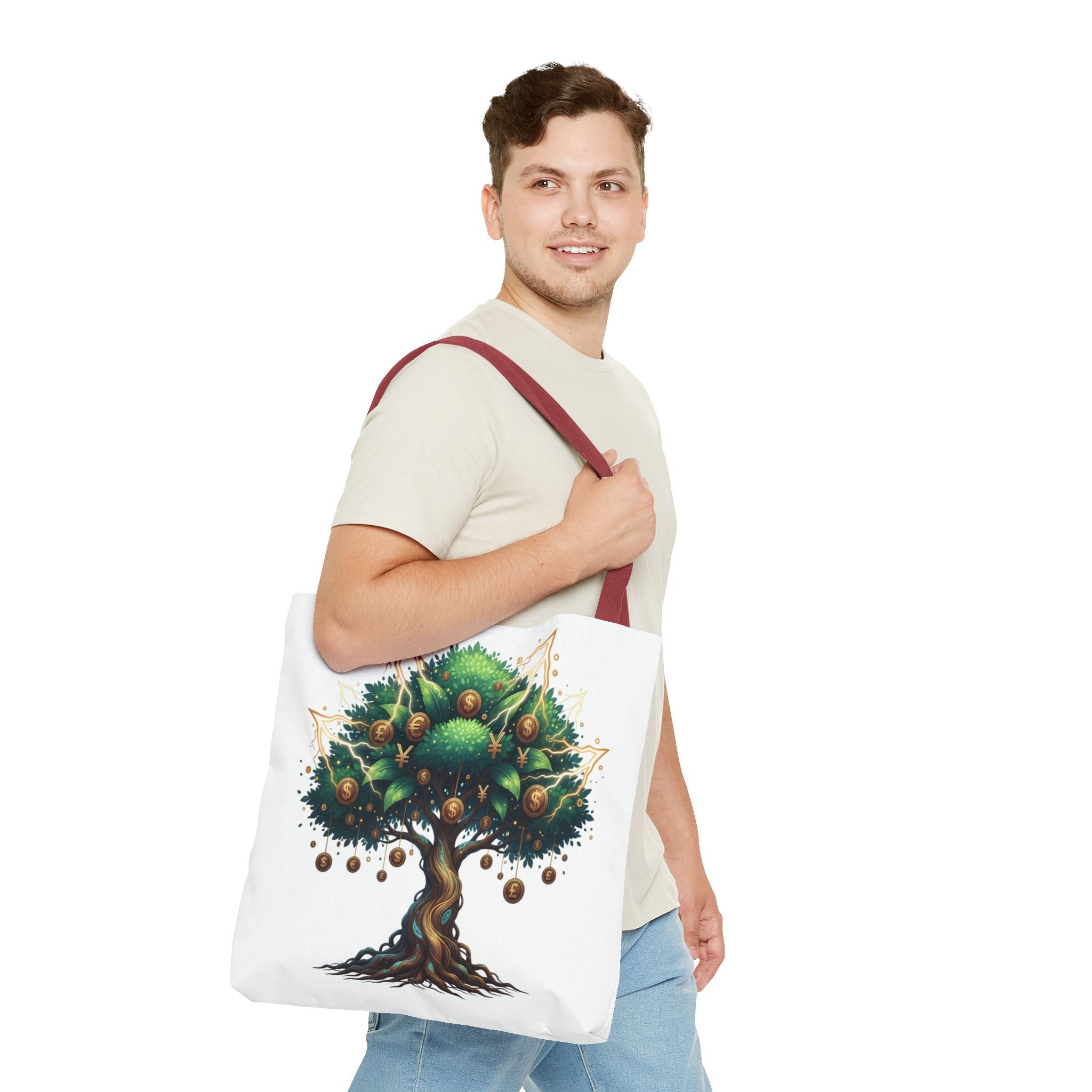 Tree of Life Tote Bag — Botanical Boho Eco Canvas Tote