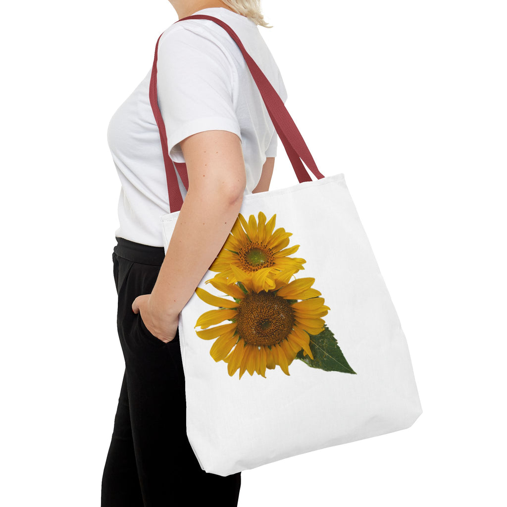 Sunflower Tote Bag — Bright Floral All-Over Print Shopping Tote