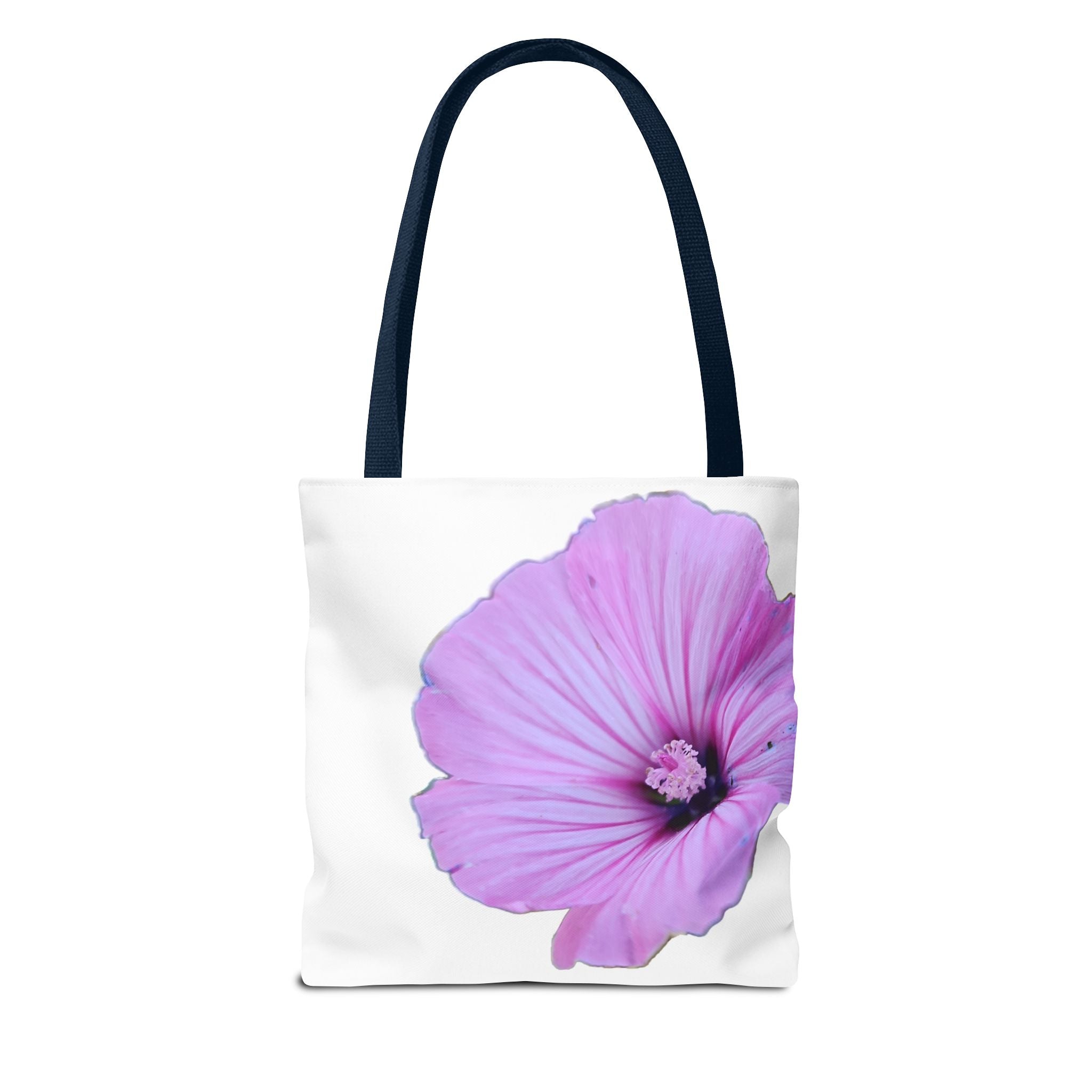 Floral Pink Hibiscus Tote Bag — Large Botanical Beach & Market Tote