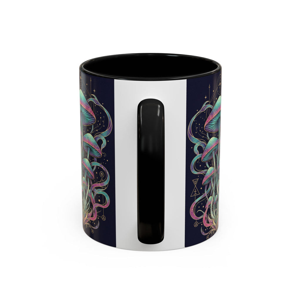 Mystical Mushroom Coffee Mug — Psychedelic Nature Art Accent Mug