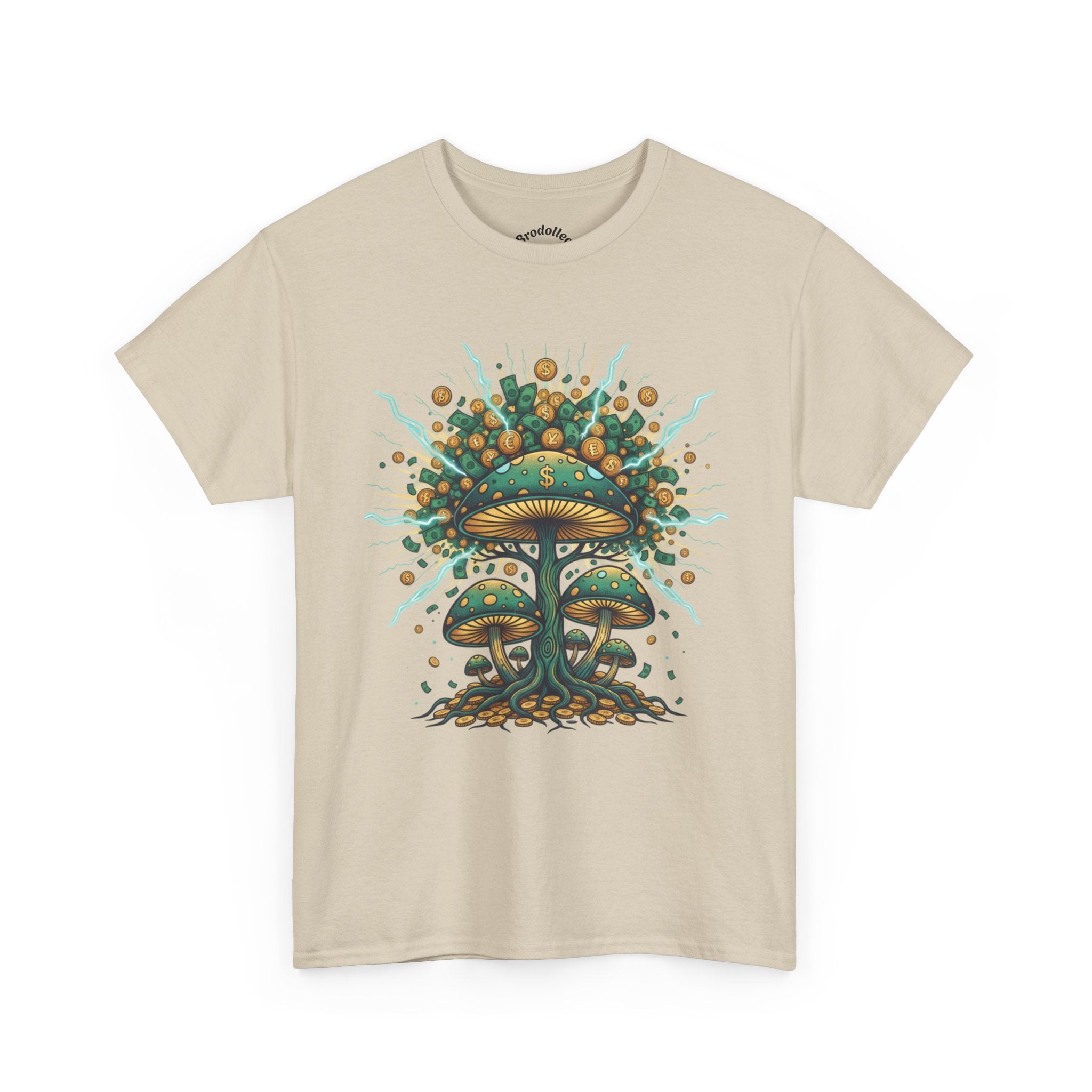 Mushroom Tree Graphic Tee — Psychedelic Nature Art T-Shirt