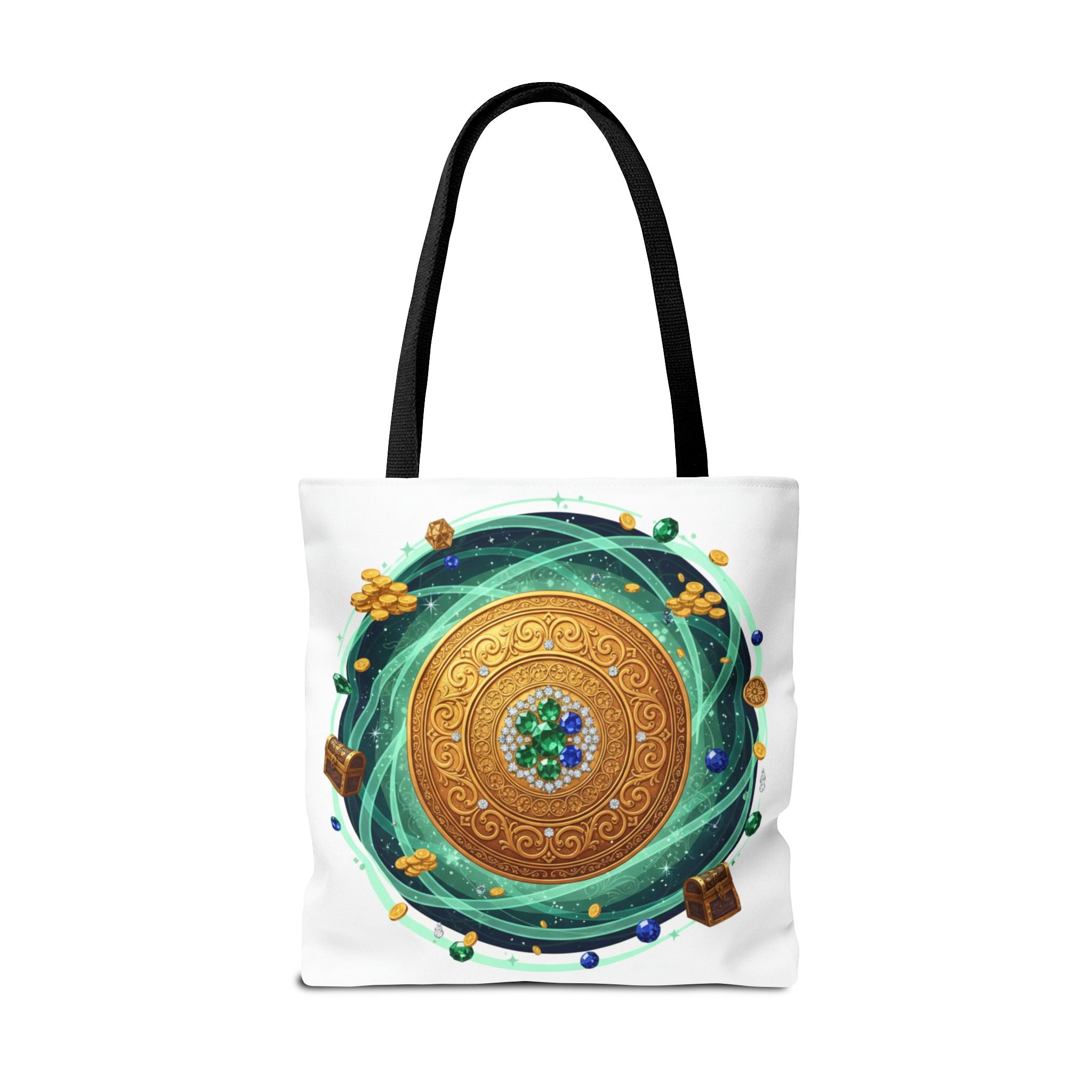 Tote Bag — Celtic Gold Shield Mandala Print Tote