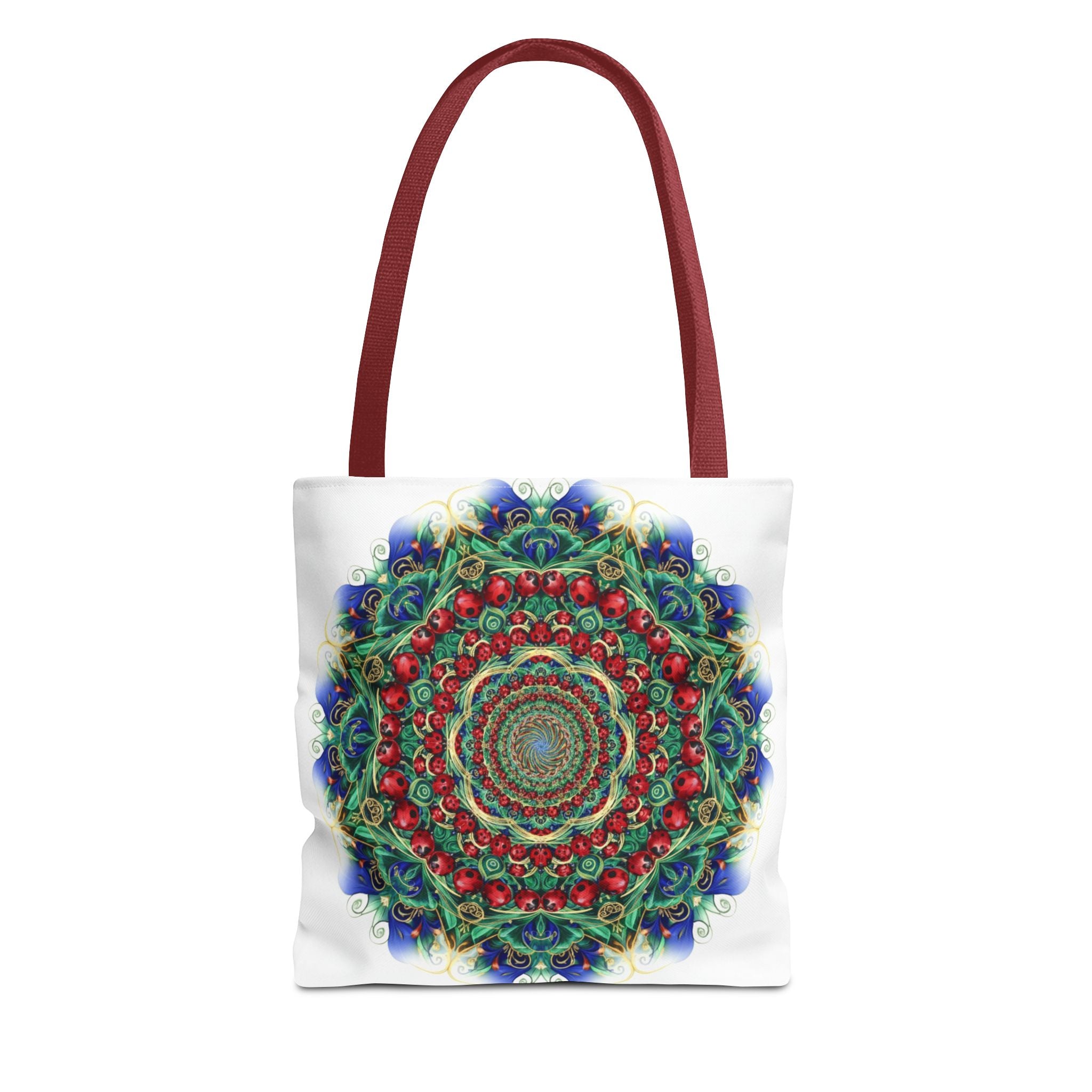 Bohemian Kaleidoscope Tote Bag — Colorful Mandala AOP Beach & Market Tote
