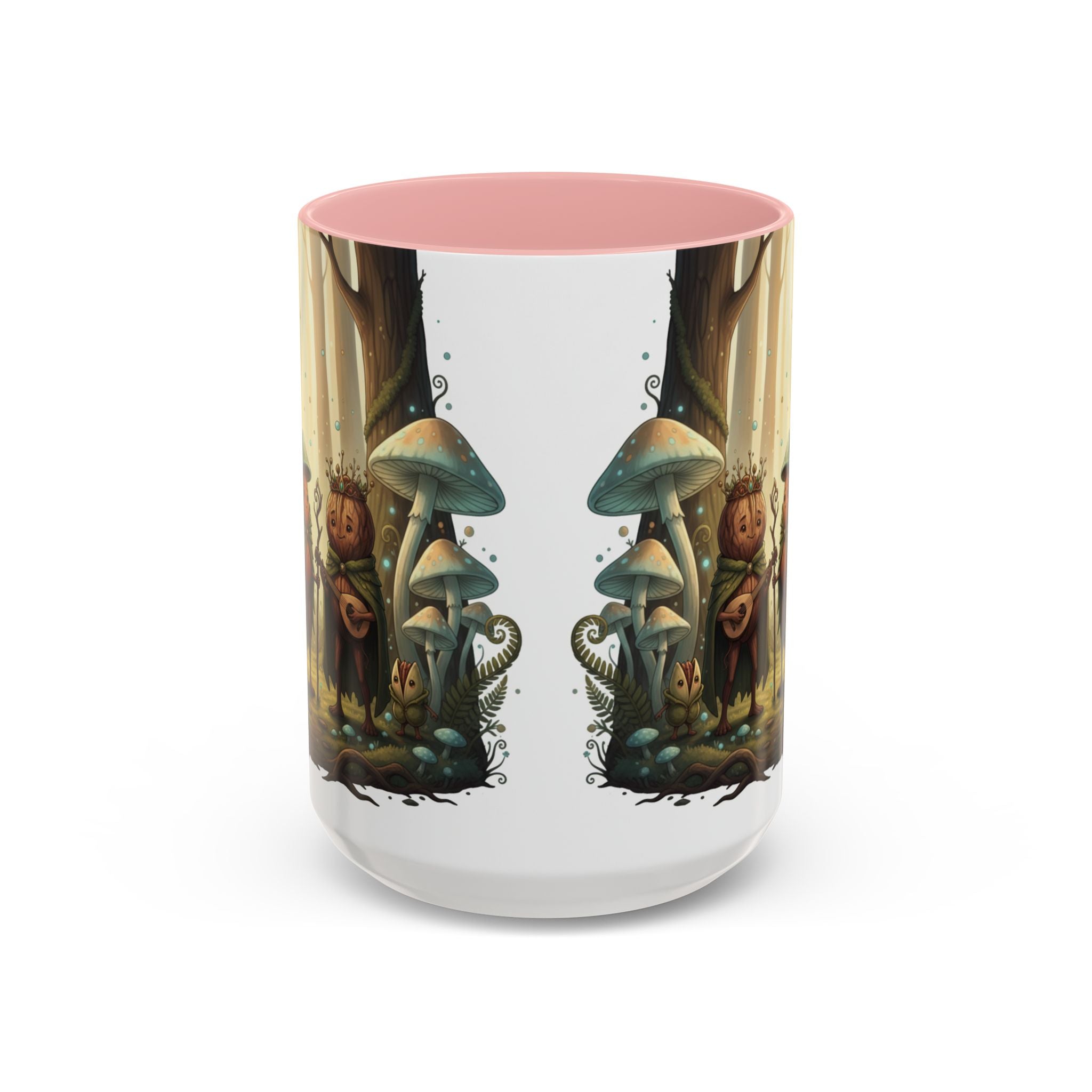 Whimsical Forest Mushroom Mug — Cute Woodland Gnome Coffee Cup