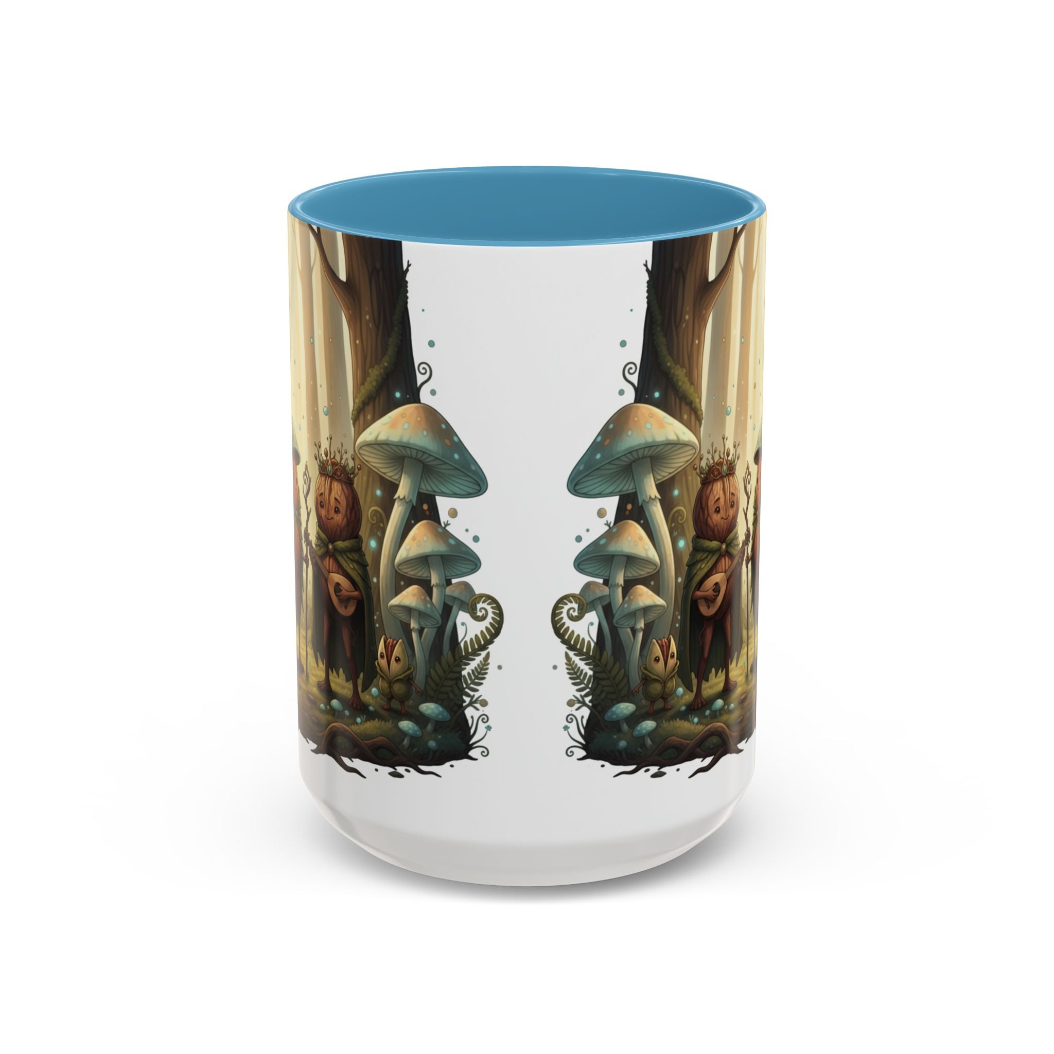 Whimsical Forest Mushroom Mug — Cute Woodland Gnome Coffee Cup