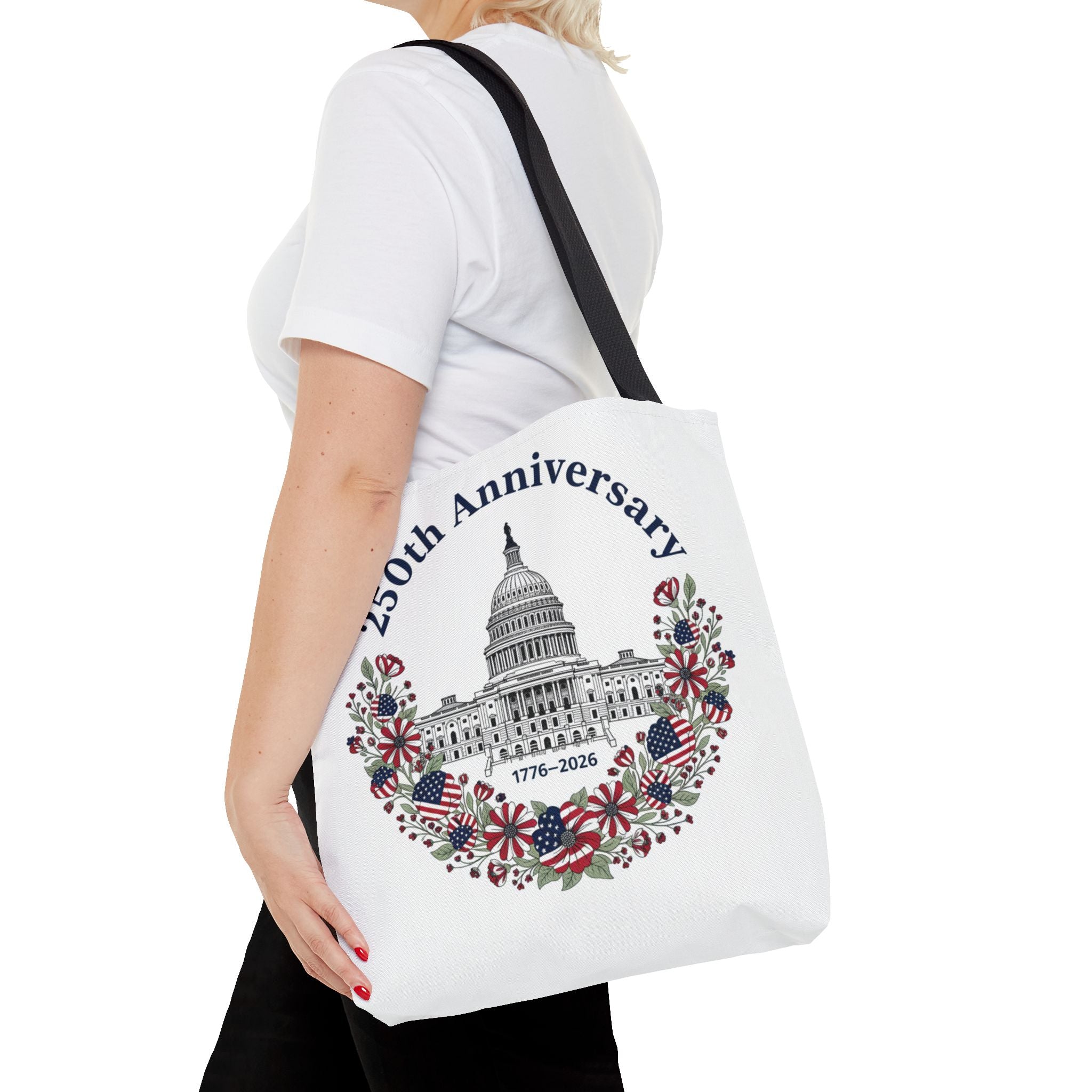 250th Anniversary Capitol Tote Bag — Patriotic USA Commemorative Tote (1776–2026)