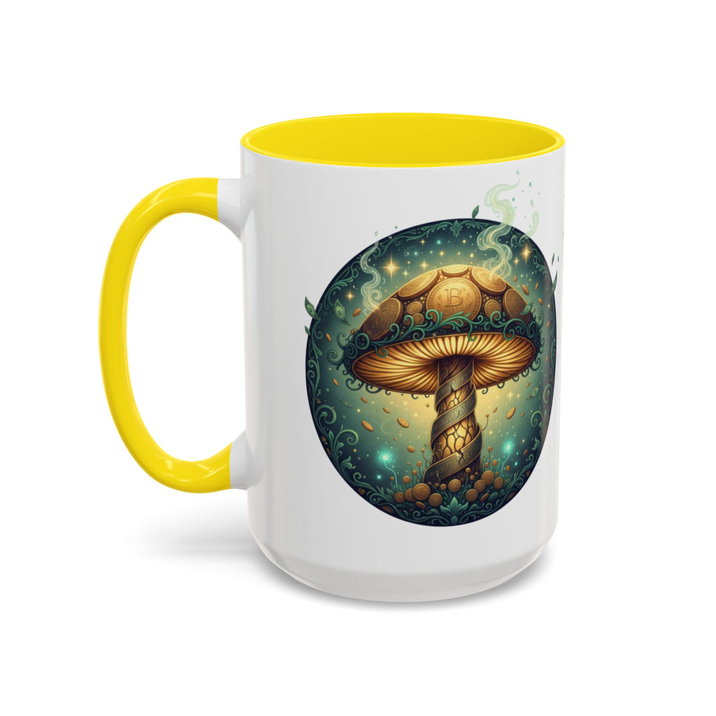 Mushroom Alchemy Coffee Mug — "Money flows to me freely, given, and in abundance" (11/15oz)