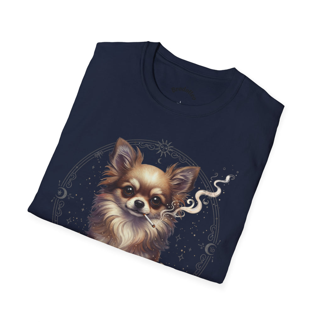 Chihuahua Portrait T-Shirt — Cute Long-Haired Dog Graphic Tee