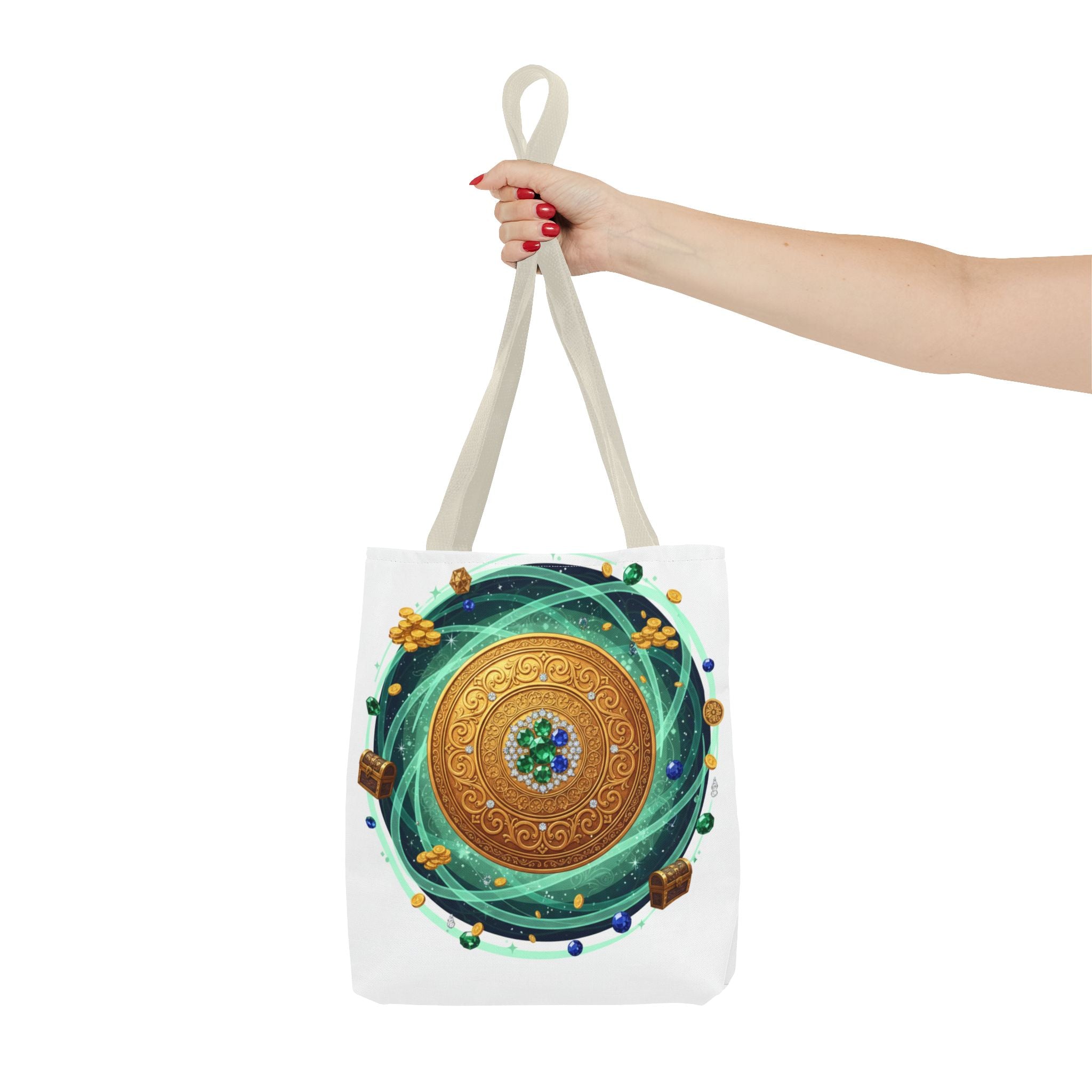 Tote Bag — Celtic Gold Shield Mandala Print Tote