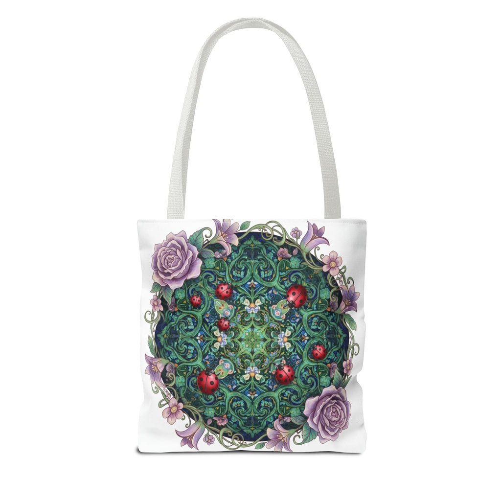 Floral Mandala Tote Bag – Ladybug & Rose Garden AOP Tote