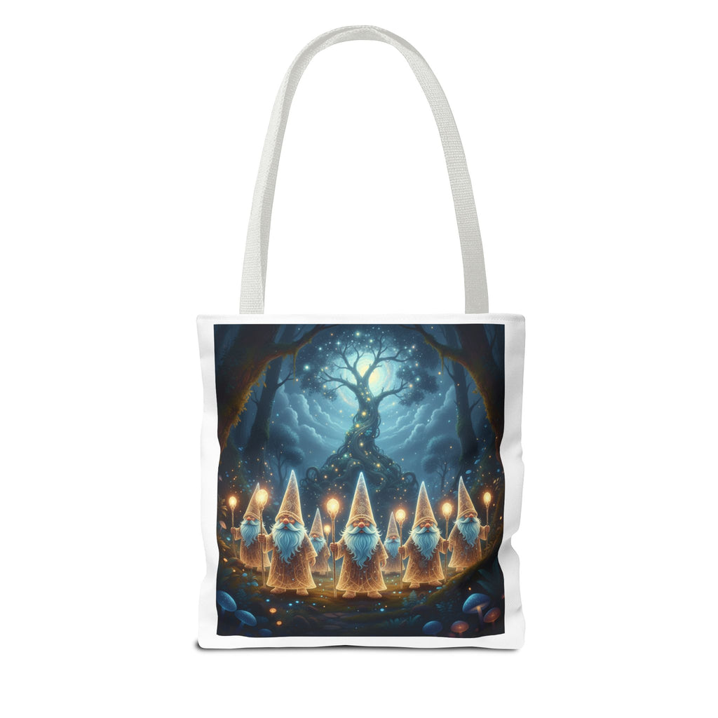 Mystical Gnome Forest Tote Bag — Candlelight Woodland Magic AOP