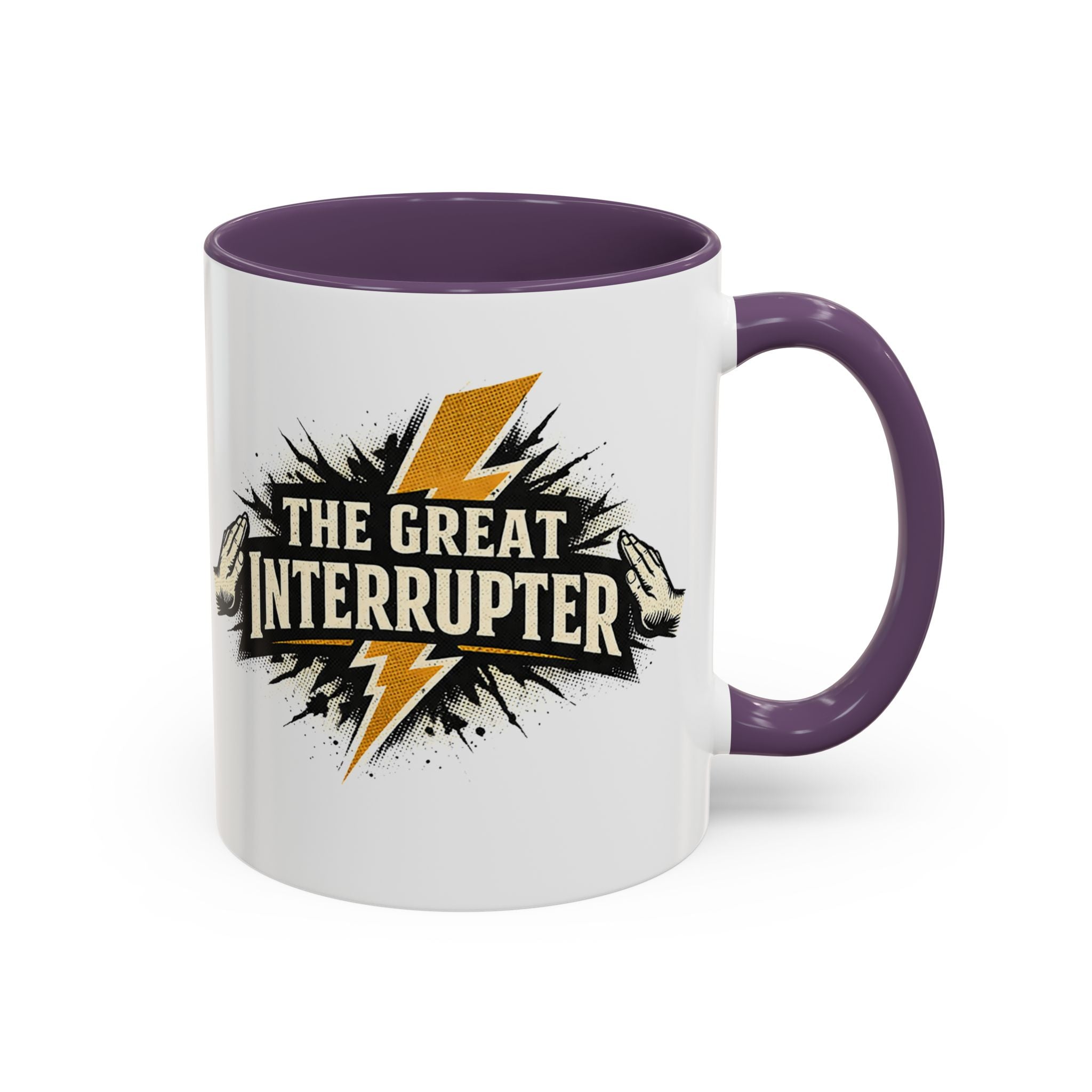 The Great Interrupter Coffee Mug — Funny Lightning Bolt Accent Ceramic Mug