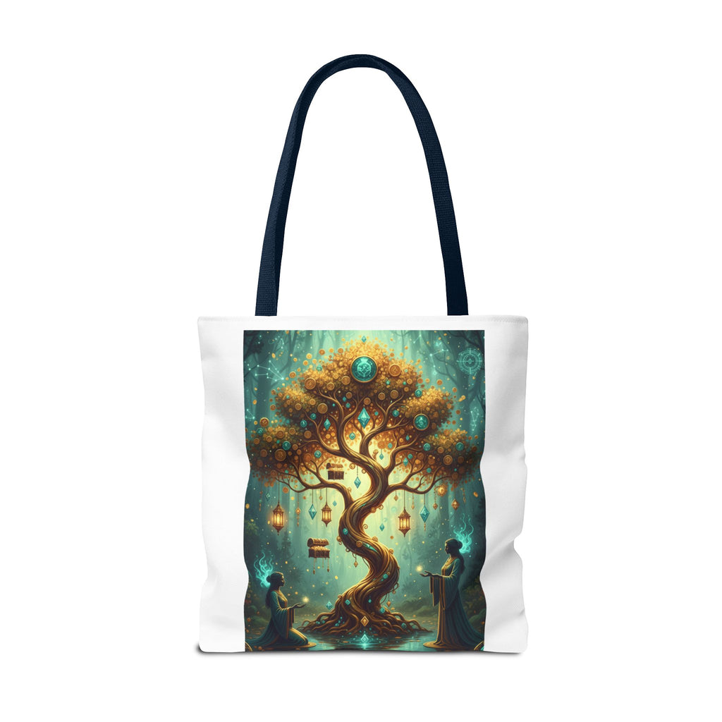 Enchanted Tree Tote Bag — Magical Night Forest Art AOP