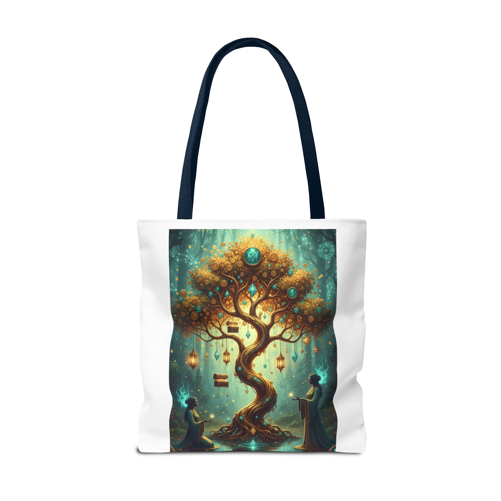 Enchanted Tree Tote Bag — Magical Night Forest Art AOP