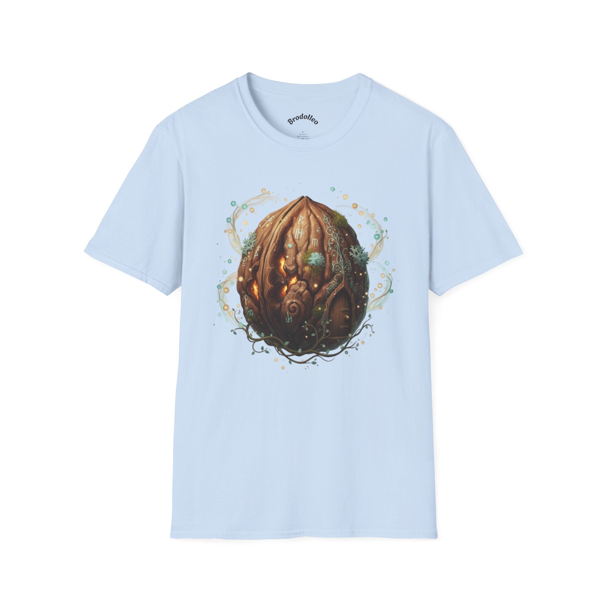 Mystic Walnut Orb T‑Shirt — Fantasy Nature Illustration