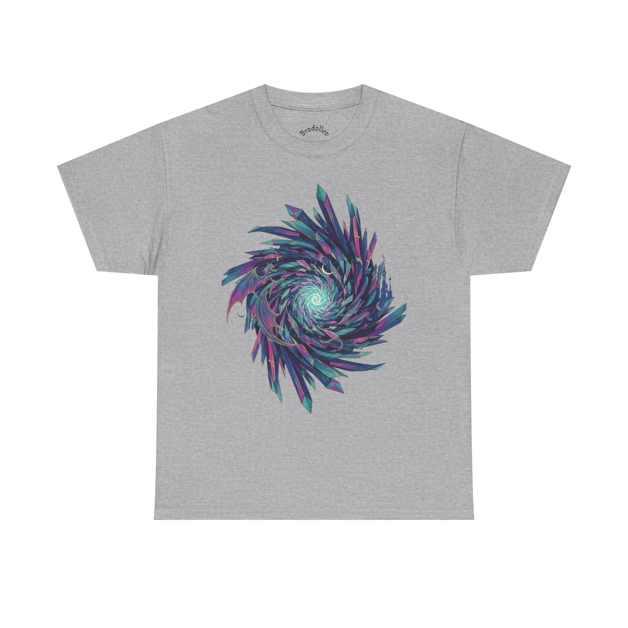 Psychedelic Spiral Graphic Tee — Vaporwave Swirl Art T-Shirt