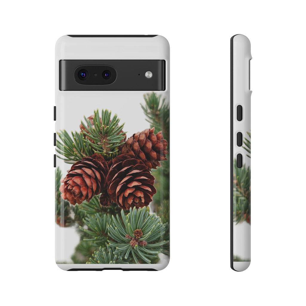 Pinecone Tough Phone Case — Protective Botanical Phone Cover