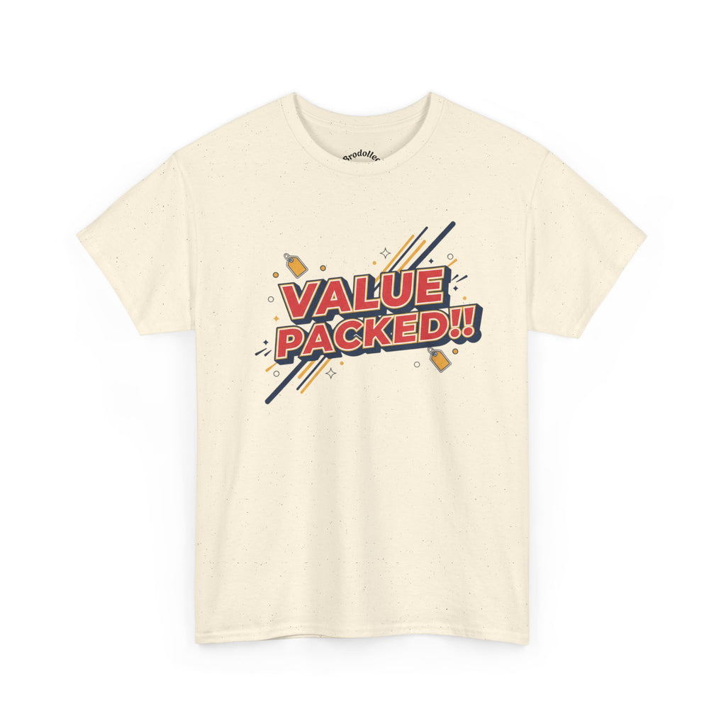 Value Packed! Graphic Tee — Retro Comic Style Casual T‑Shirt