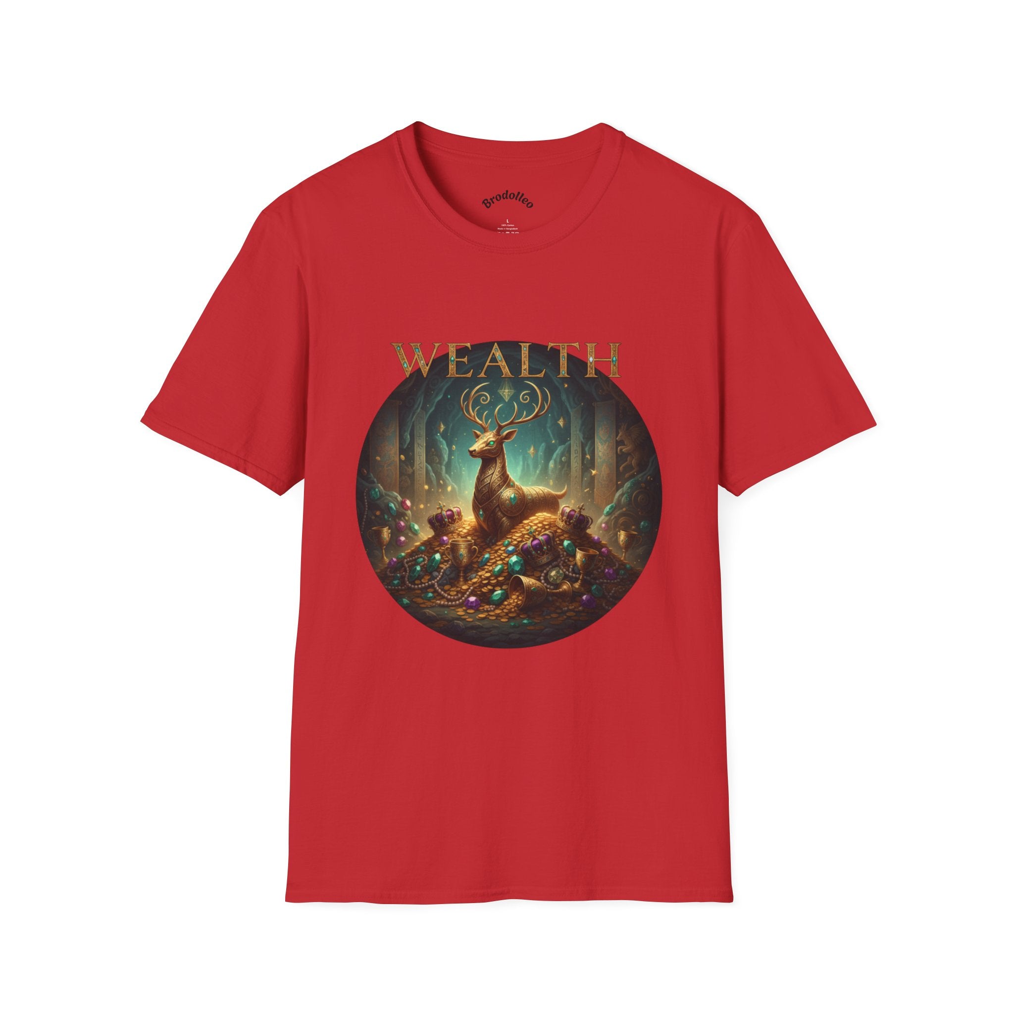 Wealth Deer Graphic T-Shirt — Mystical Forest Stag Design