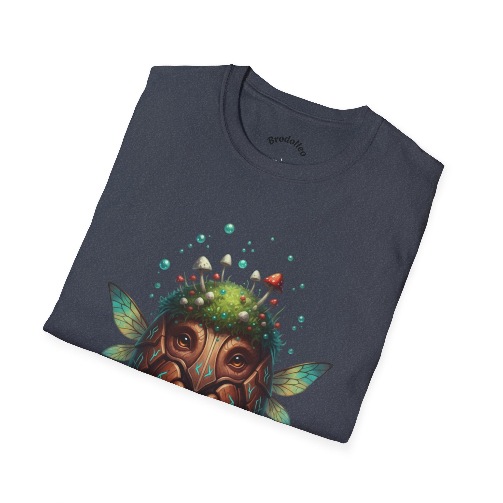 Fantasy Forest Mask T-Shirt — Woodland Creature Tee with Mushroom Crown