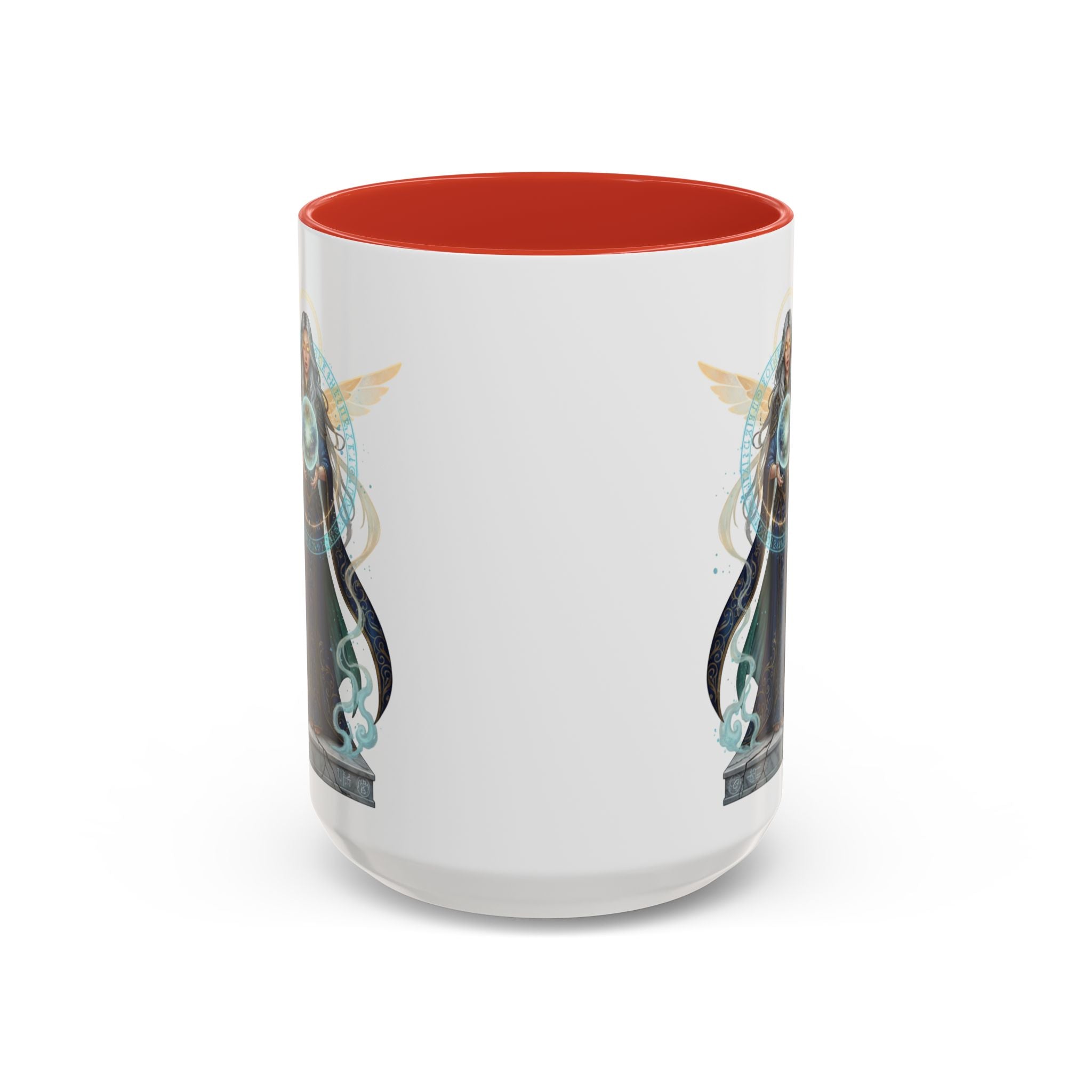 Mystic Oracle Coffee Mug — Woman with Crystal Ball Accent Mug