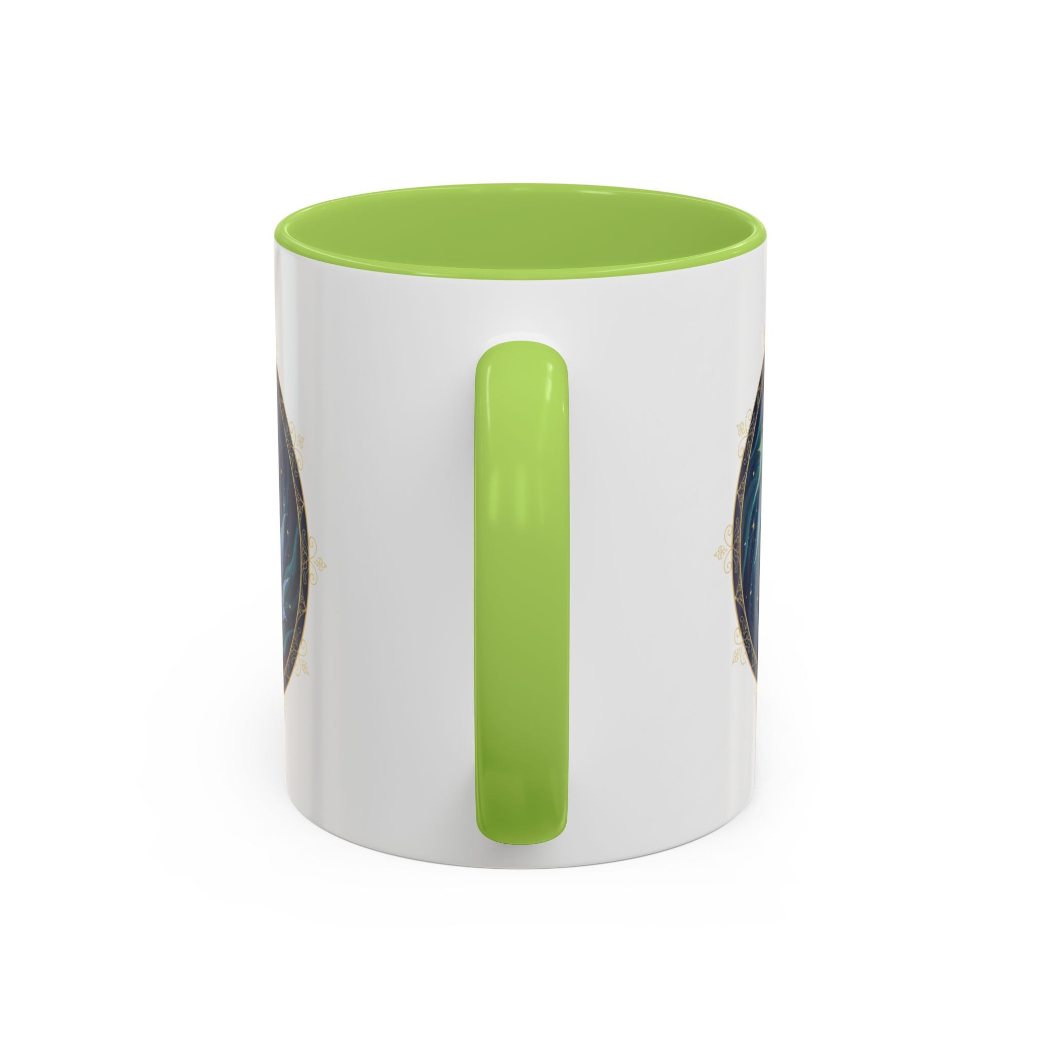 Koi Yin Yang Coffee Mug — Celestial Fish Moon Ceramic Accent Mug (11/15oz)