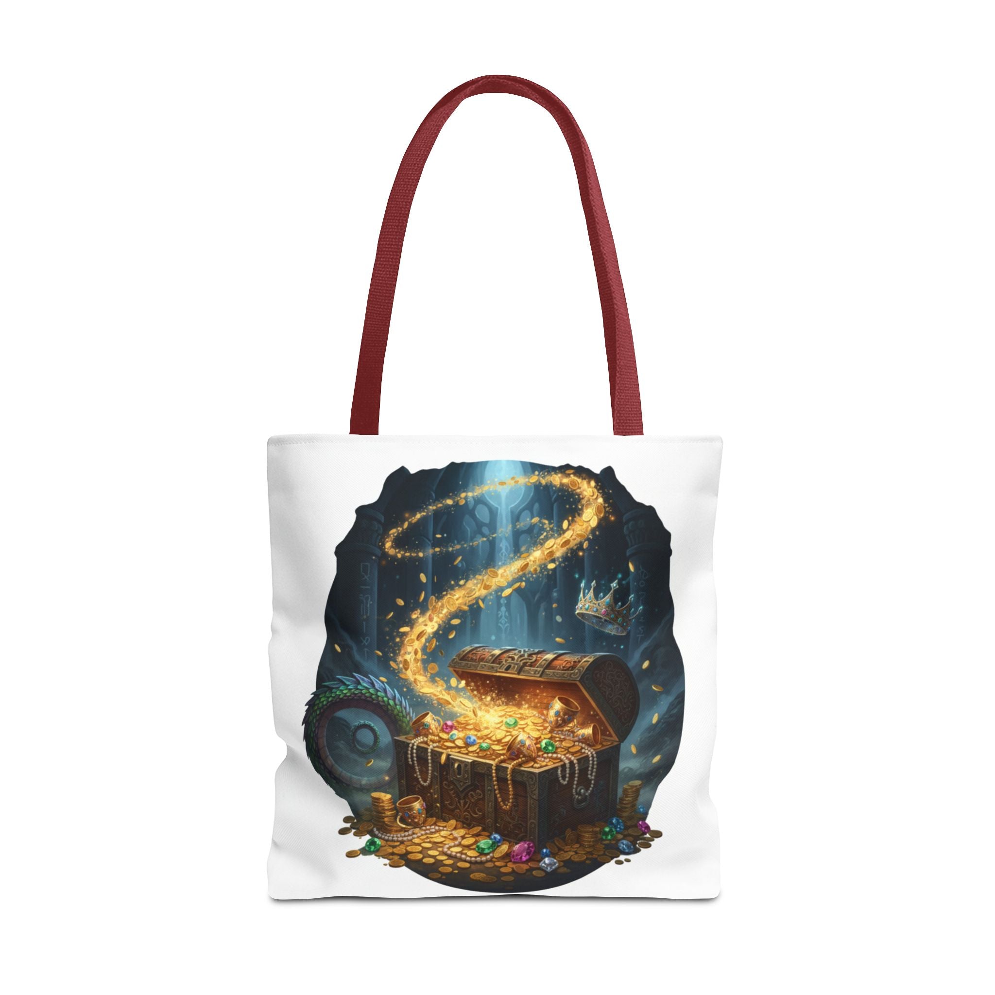 Magic Treasure Chest Tote Bag — Fantasy Pirate Gold Illustration Tote
