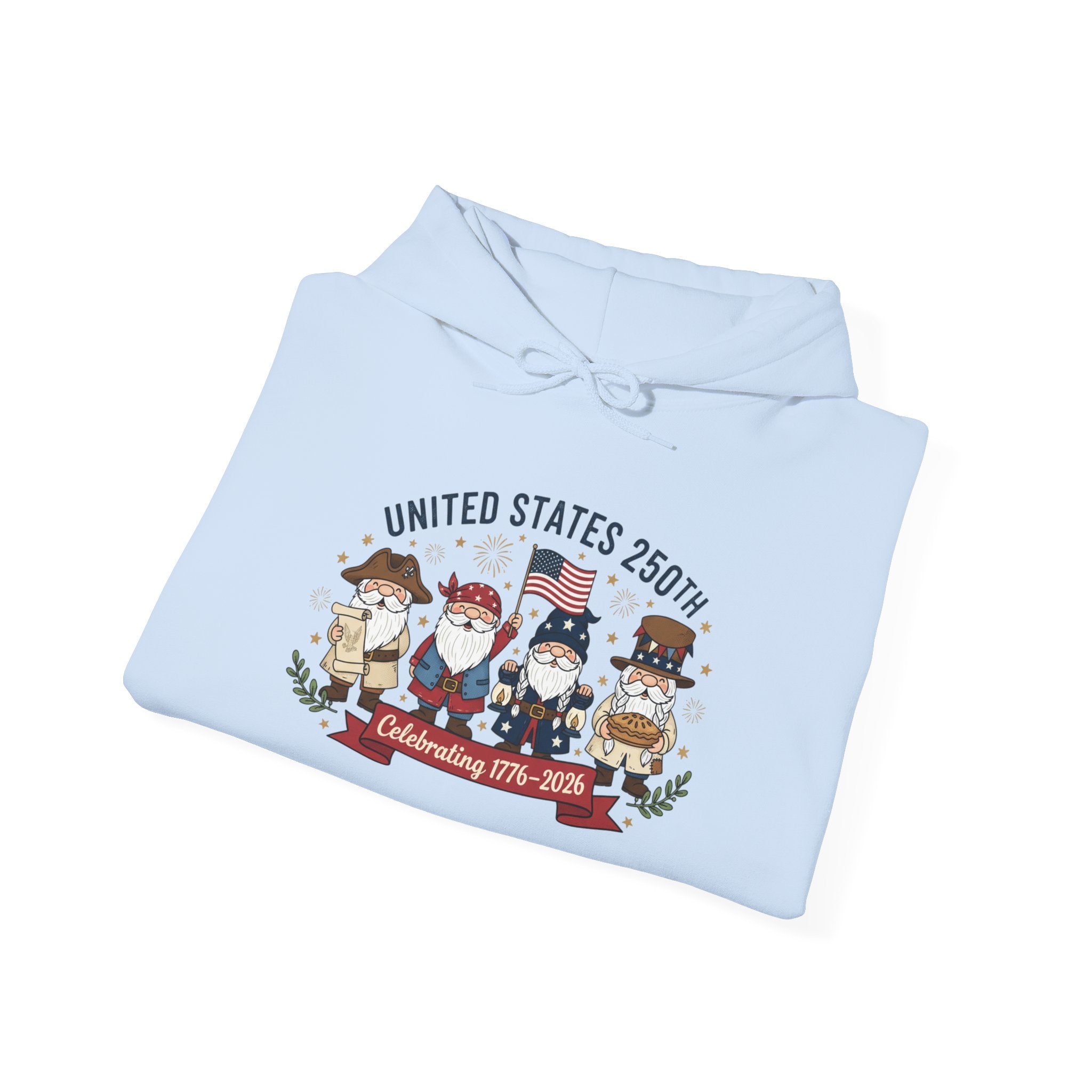 Hoodie — "United States 250th" Colonial Characters Anniversary Pullover