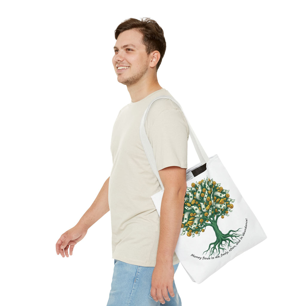 Money Tree Tote Bag — Illustrated Cash Tree Eco Shopper