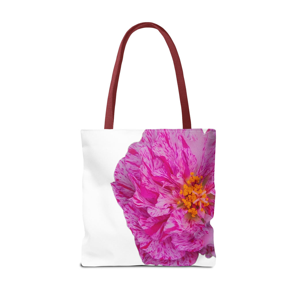Pink Peony Floral Tote Bag — Bright Bloom All-Over Print