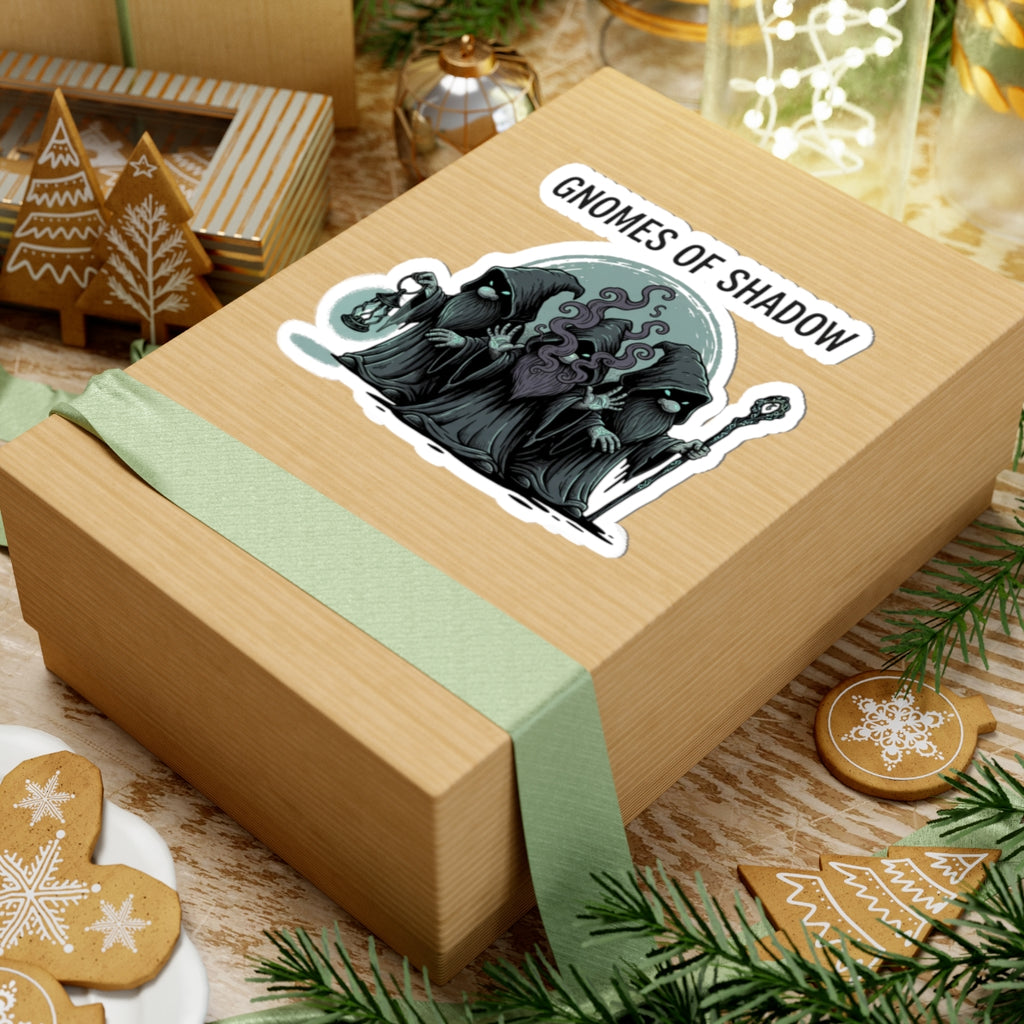 Gnomes of Shadow Sticker — Dark Fantasy Kiss-Cut Vinyl Sticker