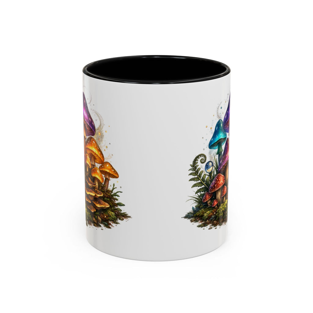 Colorful Fantasy Mushroom Coffee Mug — Accent Ceramic 11/15oz