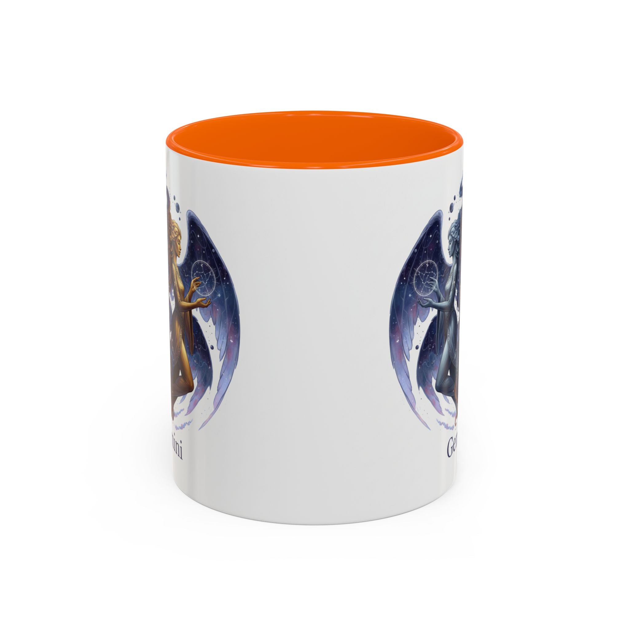 Gemini Zodiac Coffee Mug — Twin Stars Astrology Accent Mug (11/15oz)