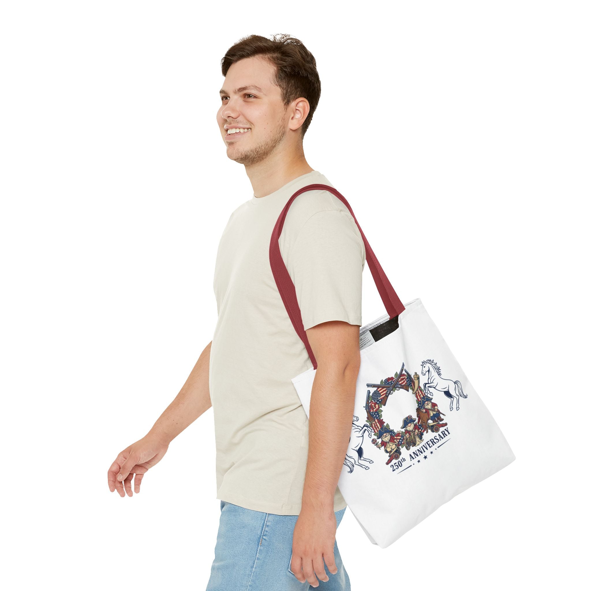 Anniversary Cowboy Tote Bag — 25th Anniversary Western Canvas Tote