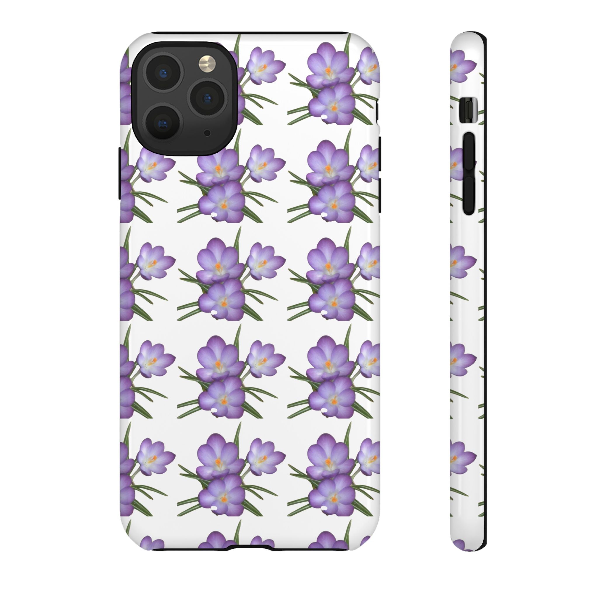 Tough Case — Purple Floral Phone Case