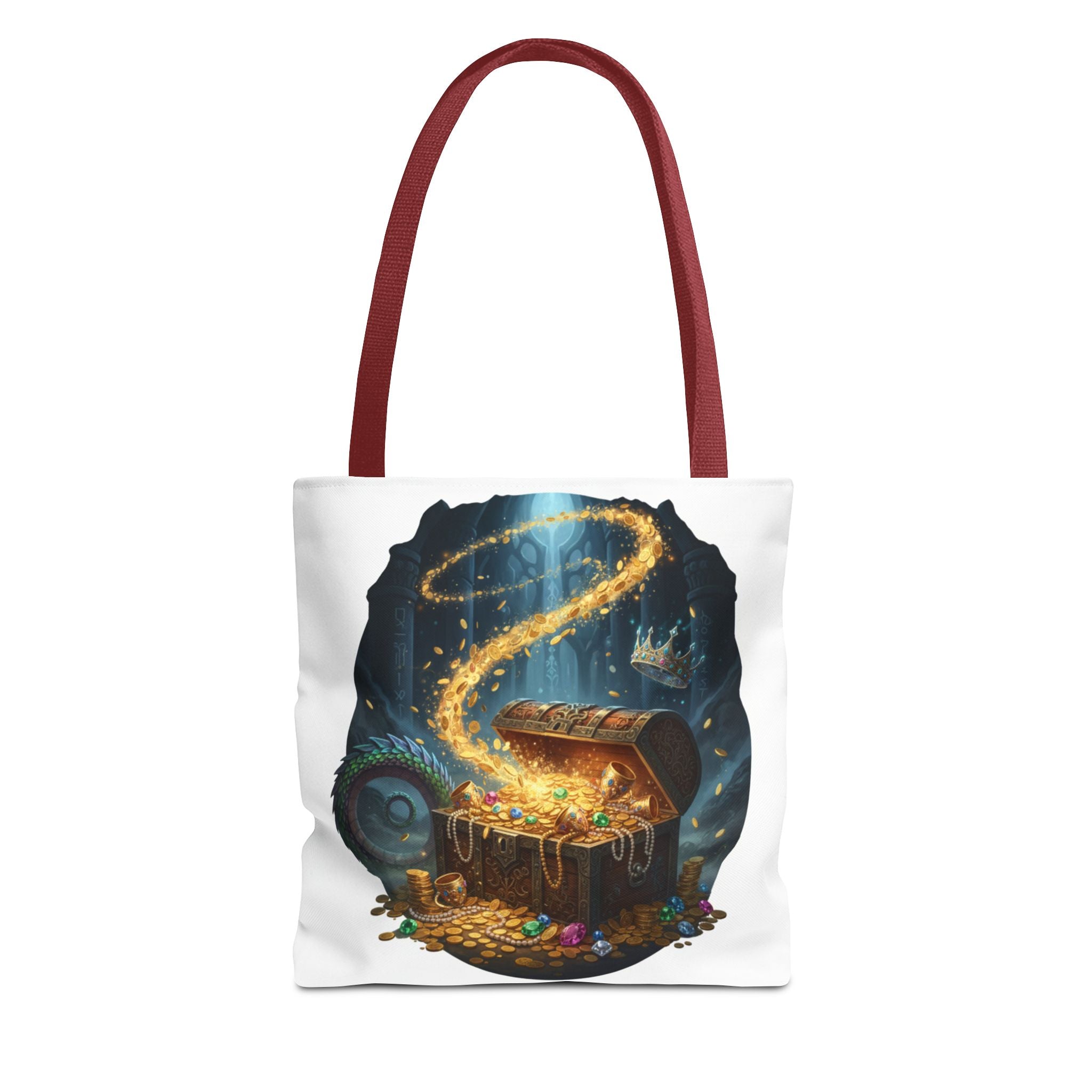 Magic Treasure Chest Tote Bag — Fantasy Pirate Gold Illustration Tote