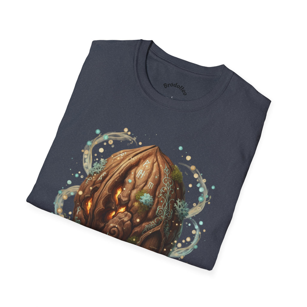 Mystic Walnut Orb T‑Shirt — Fantasy Nature Illustration