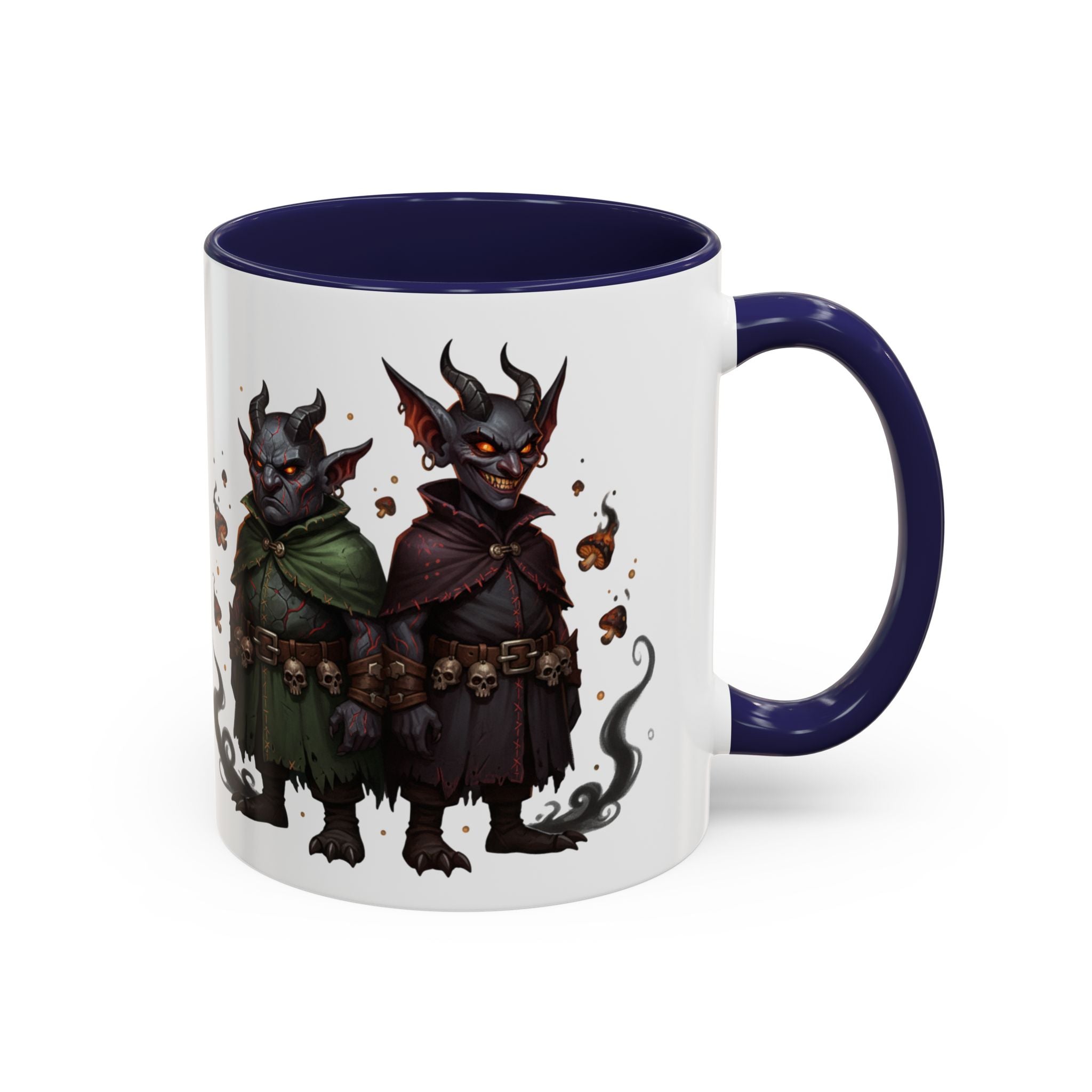 Demon Rogue Duo Coffee Mug – Fantasy RPG Goblin Warlock Design (11/15oz)