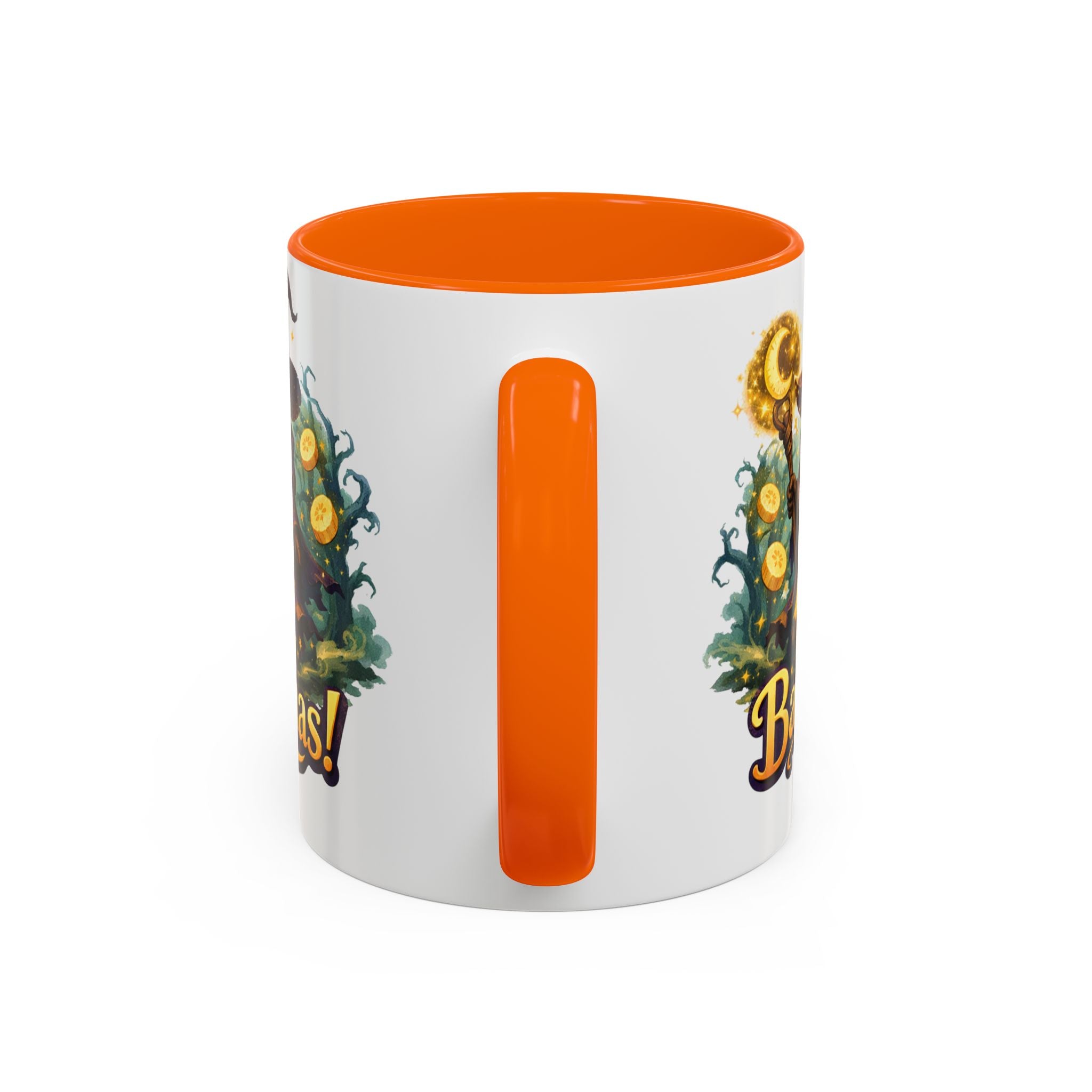 Going Bananas! Witch Banana Accent Coffee Mug — Fun Halloween Coffee Cup (11/15oz)