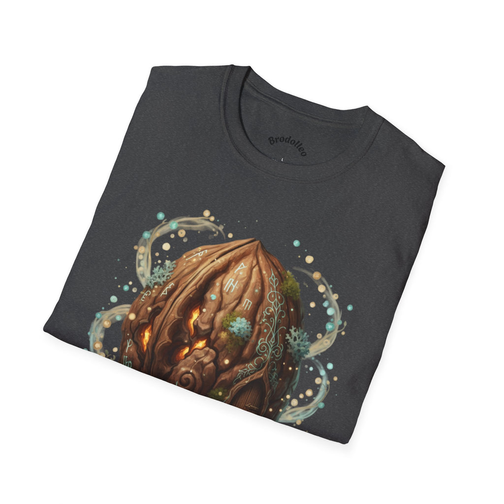 Mystic Walnut Orb T‑Shirt — Fantasy Nature Illustration