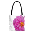 Pink Peony Floral Tote Bag — Bright Bloom All-Over Print