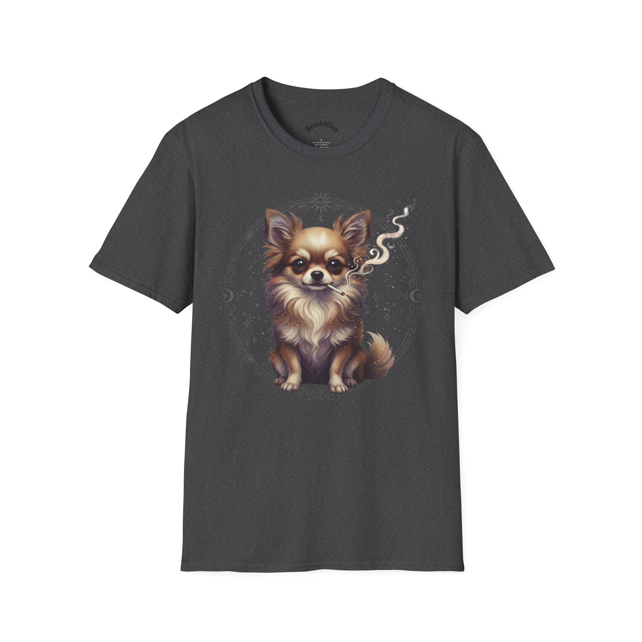 Chihuahua Portrait T-Shirt — Cute Long-Haired Dog Graphic Tee