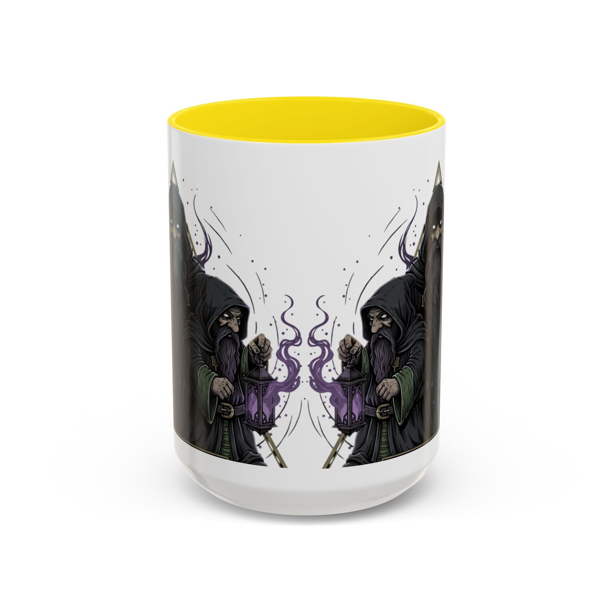 Grim Sorcerer Accent Coffee Mug – Witchy Wizard Magic 11/15oz
