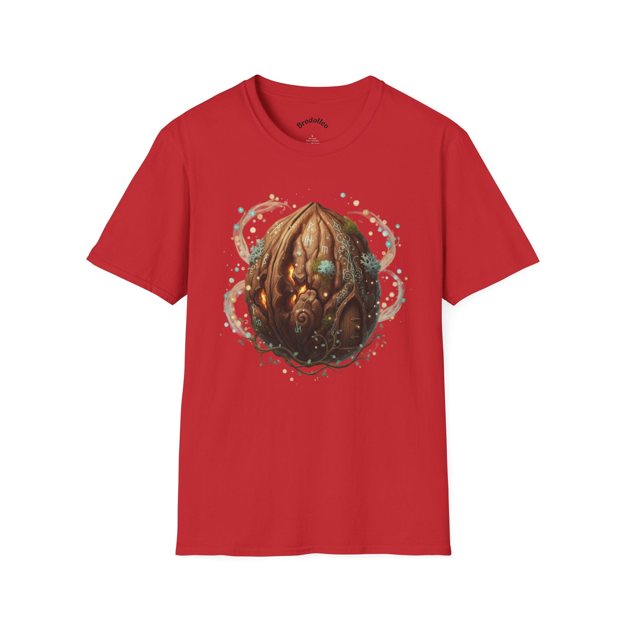Mystic Walnut Orb T‑Shirt — Fantasy Nature Illustration
